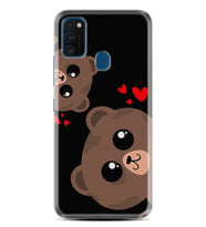 Samsung M21 M22 M23 M30 M31S M32 Kılıf Desenli Silikon Love Animals 1780