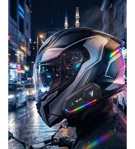 Şarjlı Motosiklet Kask Intercom Kulaklık Bluetooth 5.3 Teknolojisi