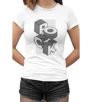 Rock Rock Beyaz Kadın Tshirt