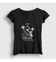 Presmono Kadın Siyah Giyu Tomioka Anime Demon Slayer Kimetsu No Yaiba T-Shirt 298479tt