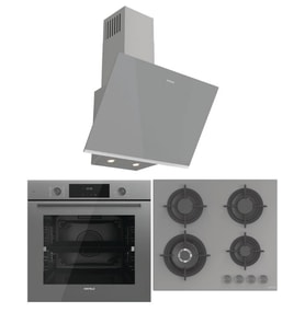 Hafele Orion Gri Ankastre Set 8 (Orion II Ocak + Orion Fırın + Orion Davlumbaz)