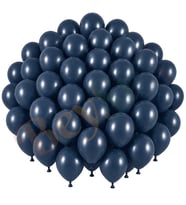 Fırtına Mavisi Renk Lateks Retro Balon (30 cm) - 50 Adet