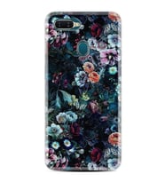 Oppo A5S A15 A16 A54 A55 A73 A74 Kılıf Desemli Silikon Great Flowers 1304