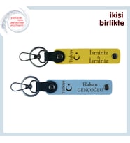 Birlikte Geçen Yıllara Minnet – Ayyıldız ve Türkiye Kişiye Özel Anahtarlık Takımı, Sarı-Gök Mavi