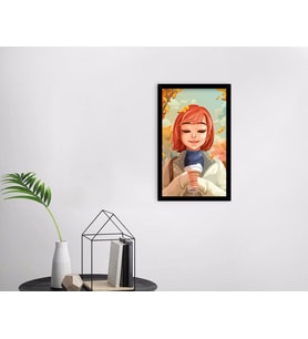 BK Home Coffee Tasarımlı Dekoratif Ahşap Siyah Çerçeveli Tablo-1
