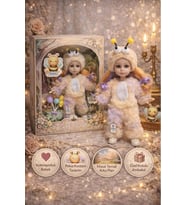 Ctoy Kostümlü Oyuncak Bebek Seti – Peluş Arı Kostümlü Koleksiyonluk Bebek (Ctoy-Qj183D)