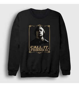 Presmono Unisex Siyah Call it Film No Country For Old Men Sweatshirt 247800tt