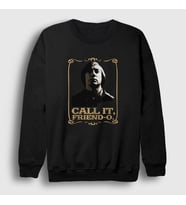 Presmono Unisex Siyah Call it Film No Country For Old Men Sweatshirt 247800tt
