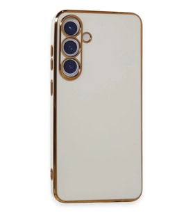Galaxy S24 Plus Kılıf Volet Silikon - Beyaz