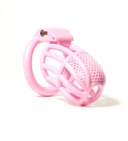 Plastik Pembe Penis Kilidi Erkek Bekaret Cihazı Chastity Cock Cage Küçük Boy Penis Esaret Kafesi
