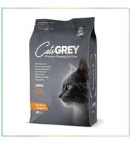 Cat's Grey Vanilya ve Mandalina Kokulu Tozsuz Topaklanan İnce Taneli Bentonit Kedi Kumu 16kg