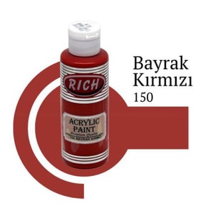 Rich Master Akrilik Boya 120 cc. 150 Bayrak Kırmızı 