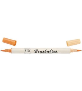 Zig Brushables 2 Renk Tonu Fırça Uçlu Marker Kalem 070 Pure Orange 