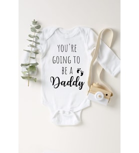 You Are Gonna Be Daddy Uzun Kol Çıtçıtlı Bebek Body