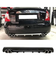 Hyundai Accent Era Siyah Difüzör Çiftli Yuvarlak Egzoz Görünümlü D Tip Difizör 2006 - 2009