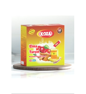 Koza Tek İçimlik Elma & Tarçın Aromalı Toz İçecek 40'lı