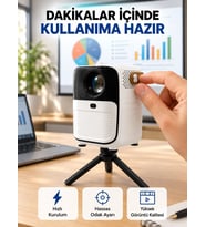 Ultra Hd Çözünürlüklü Taşınabilir Projektör - 1920x1080 Piksel Görüntü Kalitesi Yeni Nesil