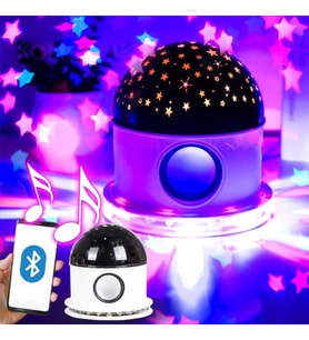 BLUETOOTH MUSİC COLORFUL LED LİGHT GECE LAMBASI YILDIZ RENKLİ LED IŞIKLAR + HOPARLÖR 220 VOLT FİŞLİ