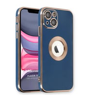 Microsonic Apple iPhone 13 Kılıf Flash Stamp Lacivert