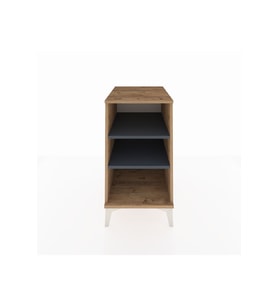 Kronos Komodin 2 Raflı 44x59x80 Çam-Antrasit