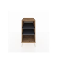 Kronos Komodin 2 Raflı 44x59x80 Çam-Antrasit