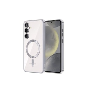 Samsung Galaxy S23 Plus Kılıf Kross Magneticsafe Kapak - Gümüş