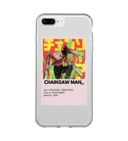 Iphone 7 Plus / 8 Plus Uyumlu Chainsaw Man Anime Desenli Şeffaf Telefon Kılıfı