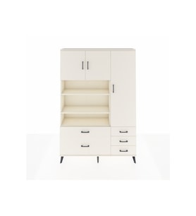 Arges Gardrop 9 Raflı 5 Çekmeceli 3 Kapaklı 132x30x195 Aytaşı-Aytaşı