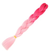 Simli Koyu Pembe / Pembe / Şeker Pembesi Ombreli Örgülük 100 Gr.
