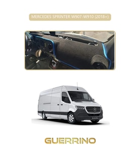 MERCEDES SPRİNTER W907-W910 2018+TORPİDO KORUMA HALISI BEJ KENAR
