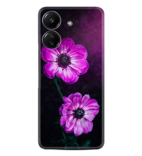 Xiaomi Redmi 13c Kılıf Desenli Silikon Platinium Series Çiçekler 1869