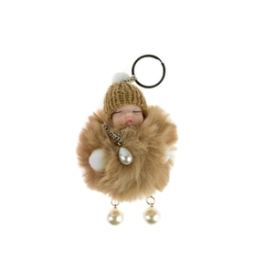 Uyuyan Bebek Anahtarlık Yumuşak Tüylü 10 Cm