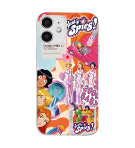 Iphone 12 Uyumlu Totally Spies Kolaj Tasarımlı Şeffaf Telefon Kılıfı