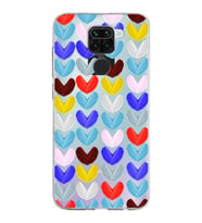 PrintiFy Xiaomi Redmi Note 9 ile Uyumlu 1mm Slim Fit Water Color 1 Baskılı Şeffaf  Kılıf