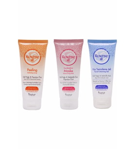 3'lü Yüz Bakım Seti(peeling 100ml +nemlendirici Maske 100 Ml +yüz Temizleme Jeli 100 Ml)