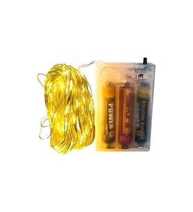 10 Metre Gün Işığı (sarı) 3 Pilli Fonksiyonlu Peri Led