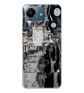 Xiaomi Redmi 13C Uyumlu Lana Del Rey Desenli Şeffaf Telefon Kılıfı