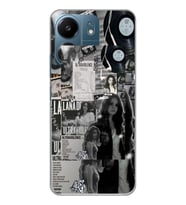 Xiaomi Redmi 13C Uyumlu Lana Del Rey Desenli Şeffaf Telefon Kılıfı