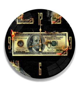 Dolar Cam Saat - 40 cm