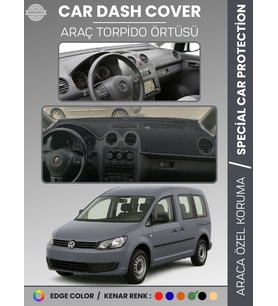 VOLKSWAGEN CADDY (2004-2015) Torpido Örtüsü Ön Göğüs Koruma Torpido Koruma Tam Uyum Çatlamayı Önler