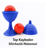 Mavi Renk Sihirli Kupa Top Kaybetme Oyunu 7 cm (5343)