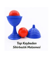 Mavi Renk Sihirli Kupa Top Kaybetme Oyunu 7 cm (5343)