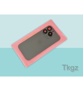 İphone 15 PRO Arka Pil Batarya Kapağı Kapak ( Full Kamera Lensli ) FÜME