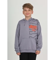 Toontoy Erkek Çocuk Stay Baskılı Sweatshirt (Koyu Gri)