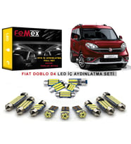 Fiat Doblo D4 LED İç Aydınlatma Ampul Seti FEMEX Parlak Beyaz