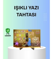 Yaratıcı Çizim ve Mesajlar İçin LED Işıklı Renkli Tahta