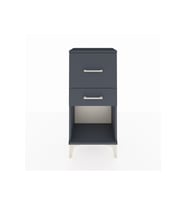 Arges Komodin 2 Çekmeceli 44x30x96 Antrasit-Antrasit