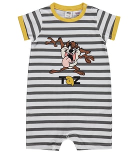 Civil Baby Taz Baskılı 6-18 Ay Tulum - Beyaz