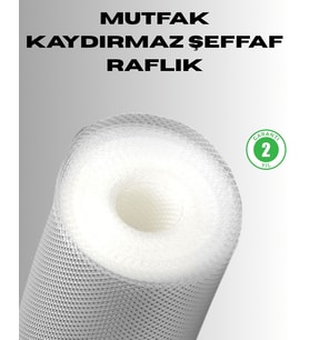 Kaydırmaz şeffaf raflık çekmece örtüsü 45x300 cm
