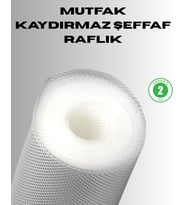 Kaydırmaz şeffaf raflık çekmece örtüsü 45x300 cm